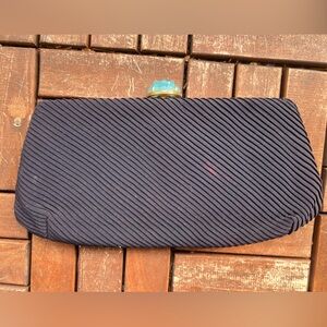 Textured Navy Morris Moskowitz Clutch